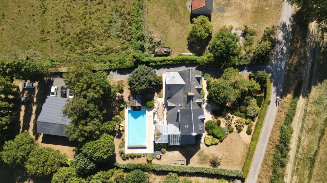 Gite De Charme "La Maison Saint-Leonard" Avec Piscine, Spa, Vue Sur Le Mont Saint-Michel Vains Exterior photo